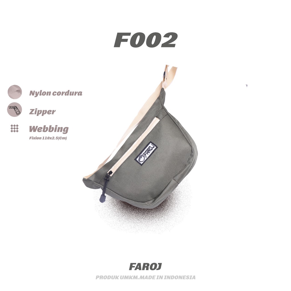 Tas Selempang Pria / Sling bag Pria Terbaru Original FAROJ FJ002