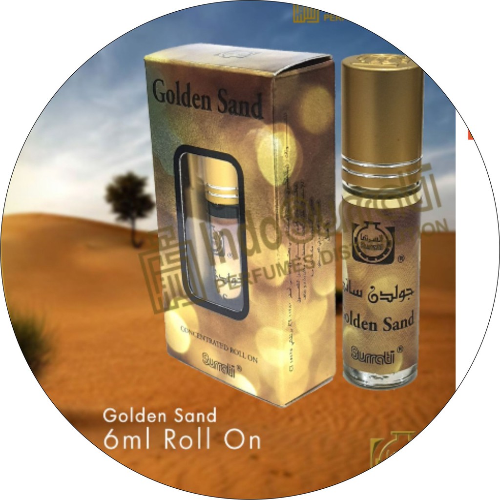 Parfum GOLDEN SAND 6ml Roll On | Parfum Surrati | Bibit Minyak |  Surrati Perfumes| Original Product | Surrati Factory Holly Makkah KSA