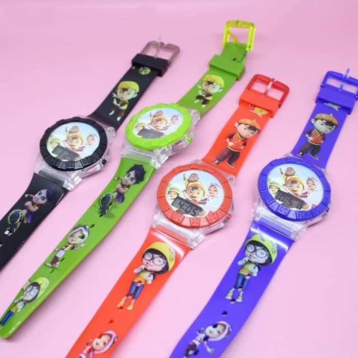 New Arrival JAM TANGAN ANAK LAKI LAKI BOBOIBOY BOBOBOY LAMPU MUSIK DIGITAL Low Price!