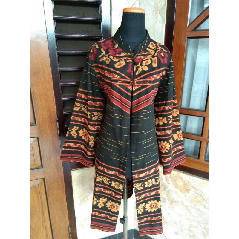 OUTER/TUNIK/CARDIGAN TENUN JEPARA MODEL TERBARU 2021 ETHNIK TROSO BUKAN TORAJA SUMBA MURAH BAGUS