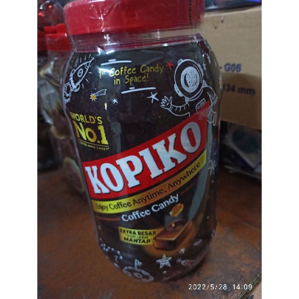 Kopiko Permen kopi Toples isi 175 pcs