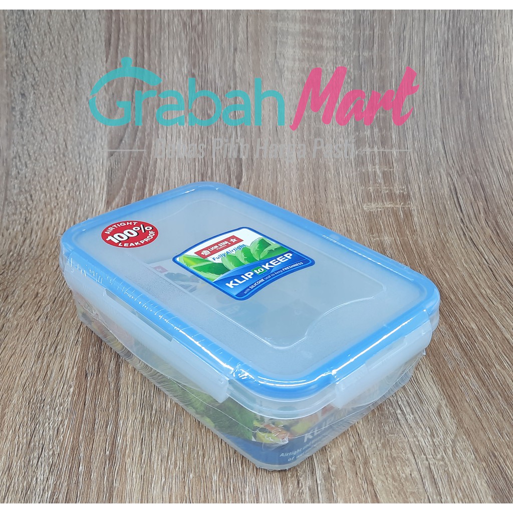 KOTAK MAKAN SEKAT KLIP TO KEEP 1201 + DIVIDER (700 ML) - LION STAR KP 31