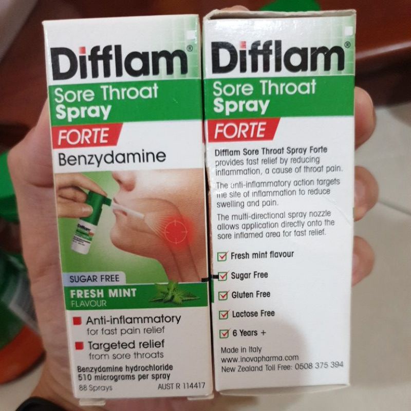 DIFFLAM SORE THROAT SPRAY FORTE 15ML