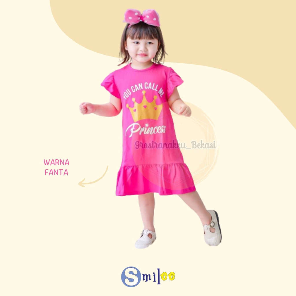 Dress Anak Smilee Nona Mix Motif size 1-5Thn