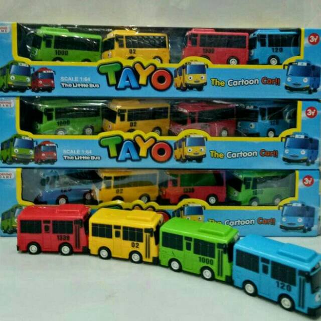 Bus tayo pull back ( 4 pcs )tayo the little bus