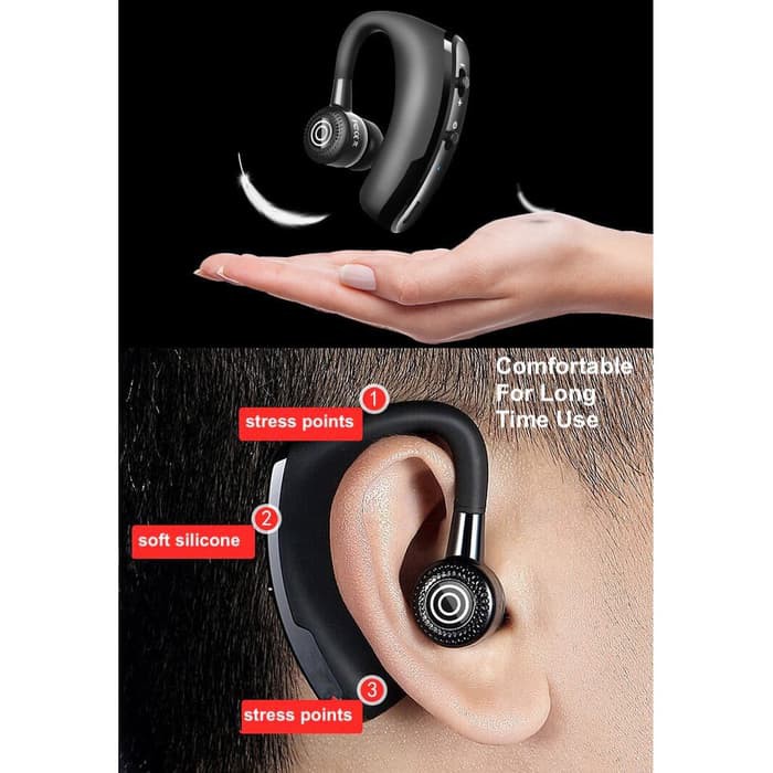 Headset Bluetooth Wireless Handsfree Earphone Voyager Legend V9