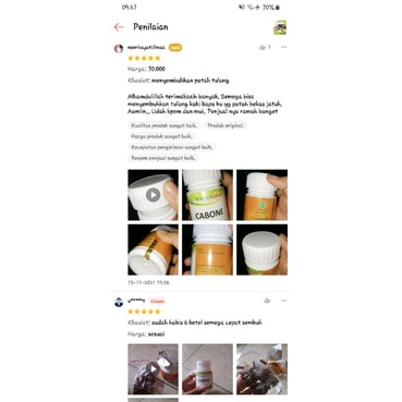 Obat Patah Tulang Dan Retak Kaki Tangan Nutrisi Tulang Tulang Sehat dan Kuat Cabone Bisa COD MUI HALAL BPOM | SHOPEE INDONESIA-7
