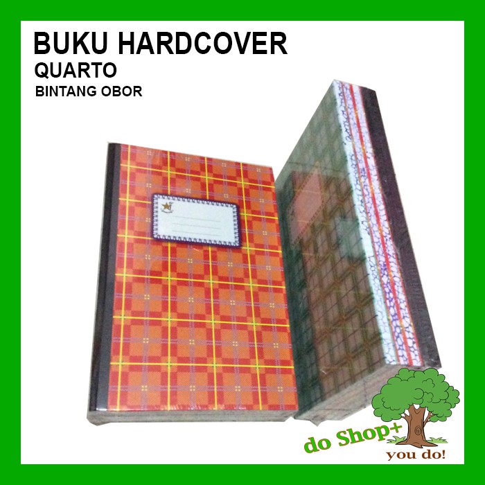 

BUKU QUARTO KUARTO HARDCOVER MERK BINTANG OBOR 100 HALAMAN