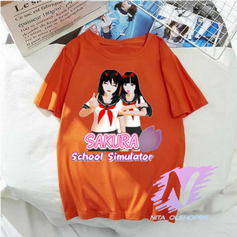 kaos sakura school simulator baju anak karakter sakura school