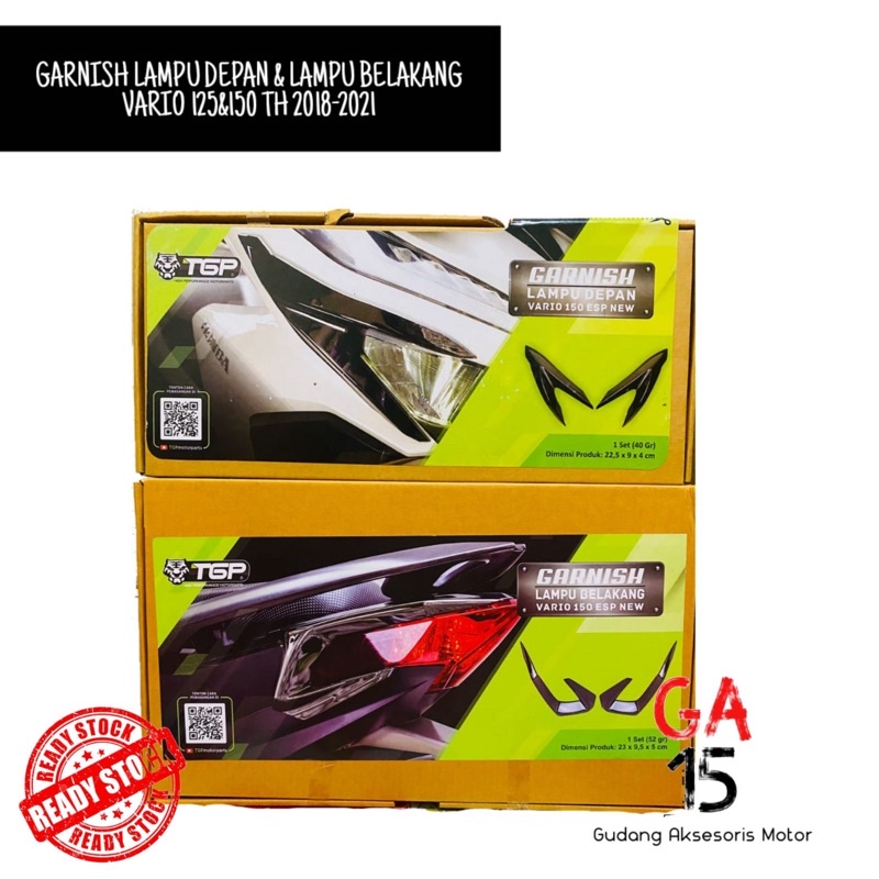 GARNISH LAMPU SEIN DEPAN & LAMPU BELAKANG VARIO 125/150 TH 2018-2021 • VARIASI HIASAN LAMPU DEPAN & 