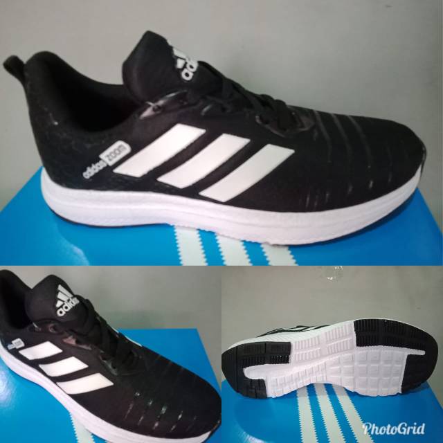 Sepatu Adidas Zoom Running Hitam Putih Original