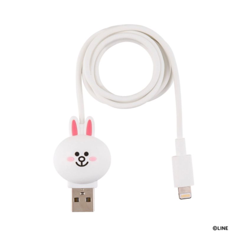 LINE FRIENDS KABEL DATA MFI | CABLE CHARGER LIGHTNING FOR IPAD | IPHONE 5 5S 6 6S 7 8 PLUS X XS XR MAX