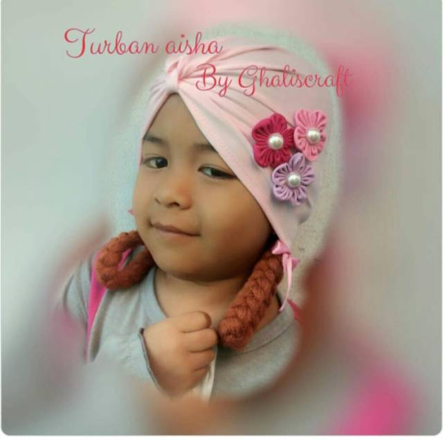 TURBAN BAYI BUNGA KEPANG / TURBAN KEPANG BAYI 0-2 TAHUN