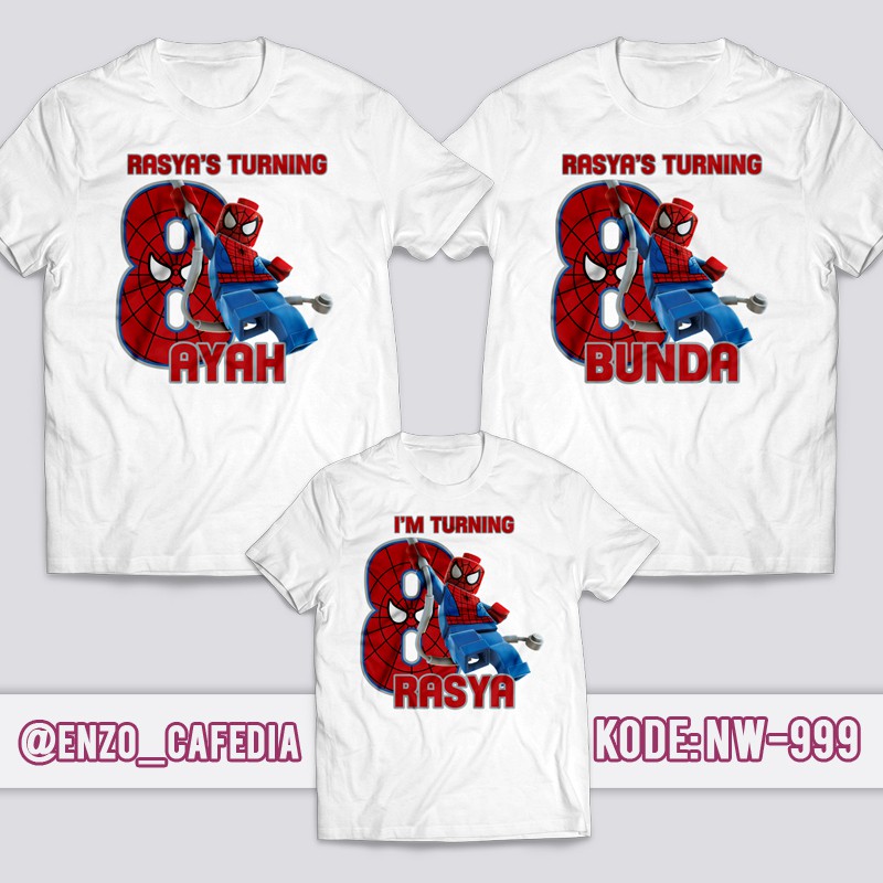 Harga Paket Lebih Hemat | Jual Baju Couple Keluarga | Kaos Family Ulang Tahun | Kaos Ultah | Desain 