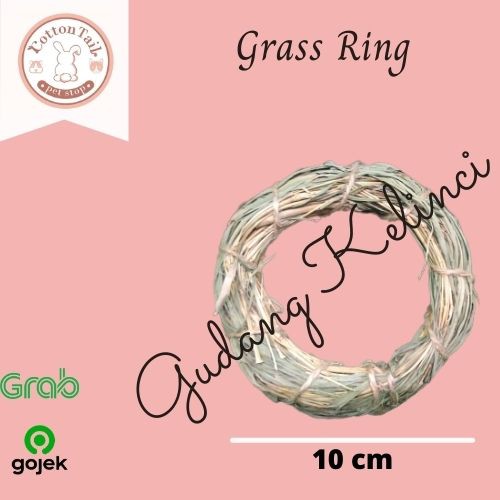 Mainan Kelinci Gigitan Kelinci Chinchilla Timothy Grass Ring