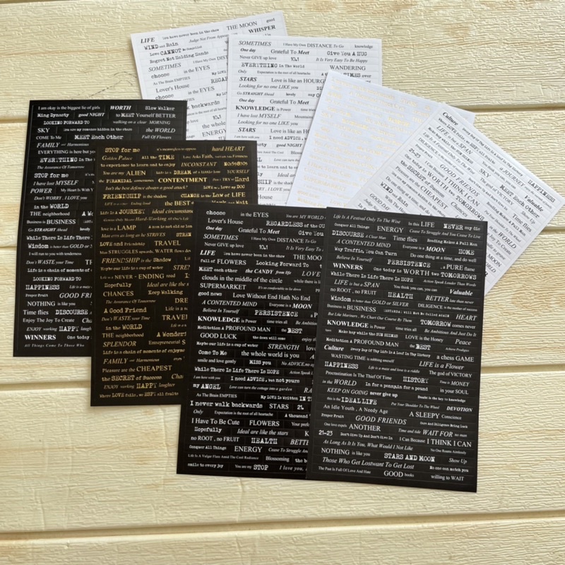 

(Q1) Quote / kata-kata sticker for scrapbook journal journaling bujo