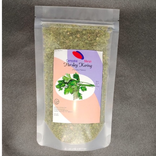

Parsley Kering 50gr Pure Asli Turkey 100%/ Parsley Flakes 50gr