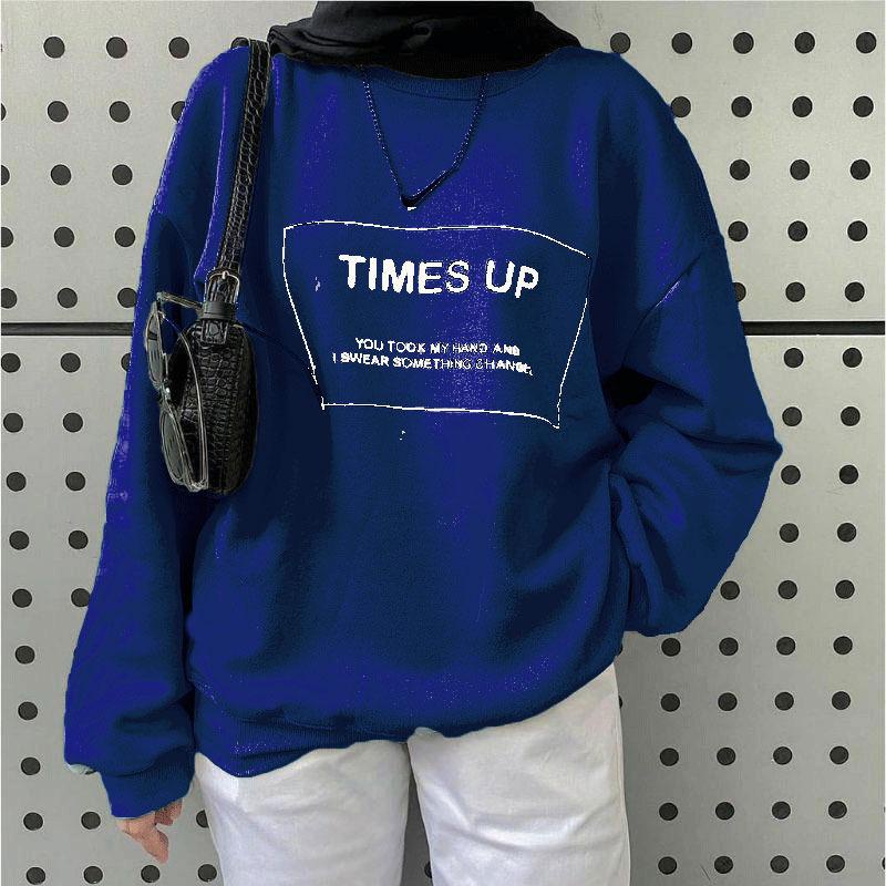 damai fashion jakarta - baju atasan SWEATER sweater TIMES UP over size - konveksi murah