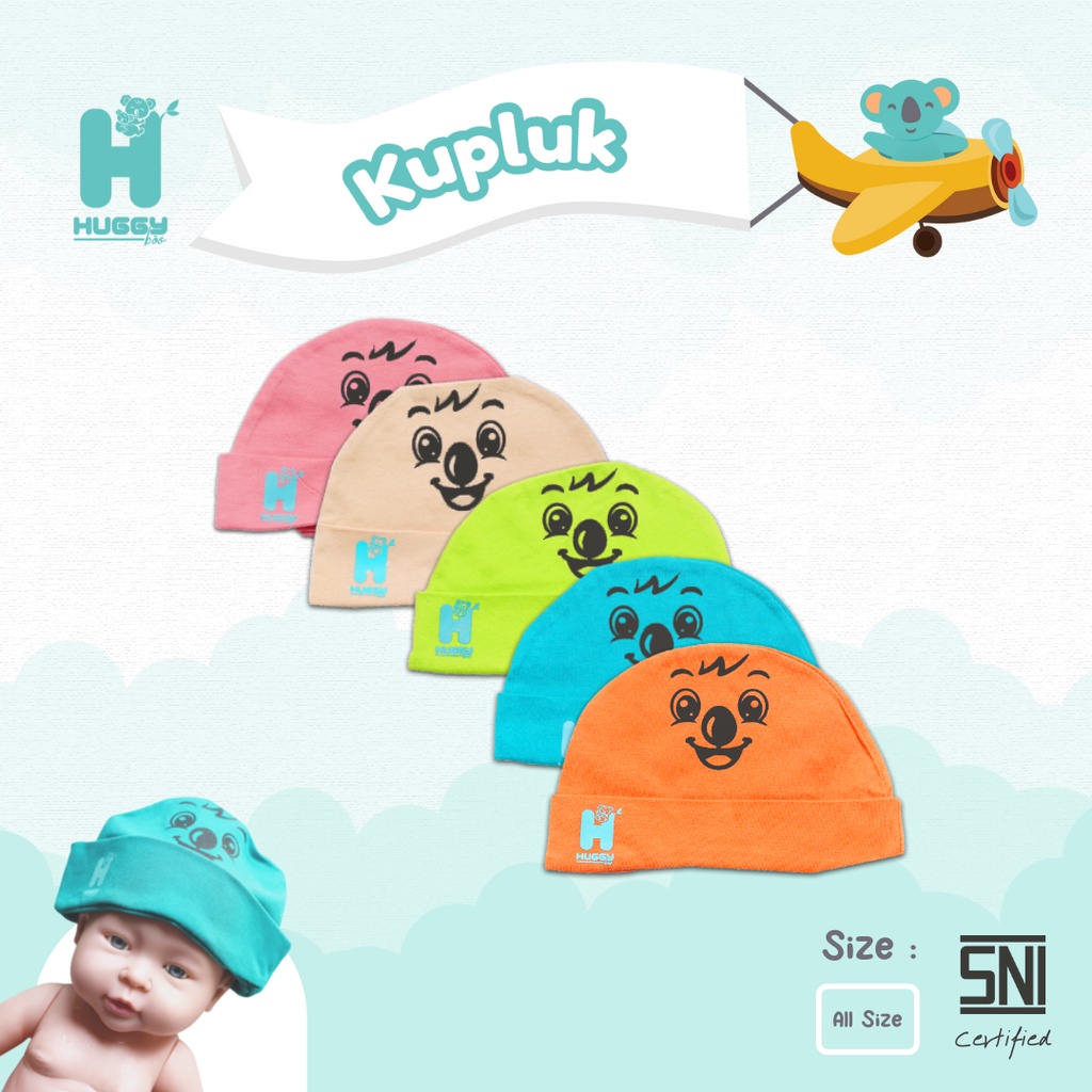 Huggy boo - Topi Kupluk Bayi