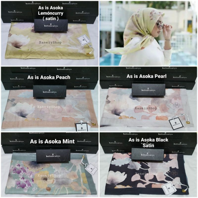 SALE Buttonscarves Warehouse stock ASOKA Lemoncurry