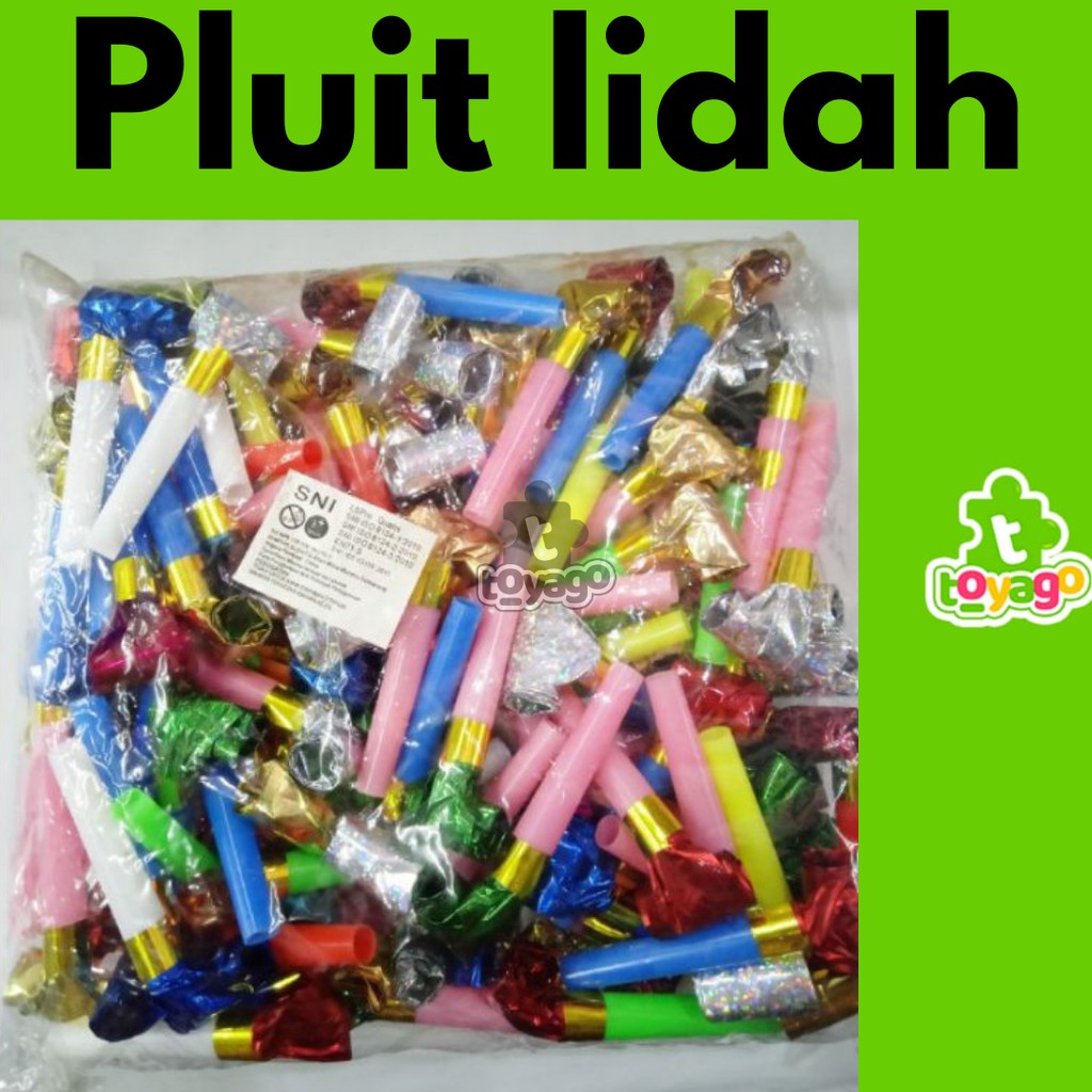 Terompet Lidah/Suit Lidah/Peluit Party Isi -+100 Pcs Grosir Murah