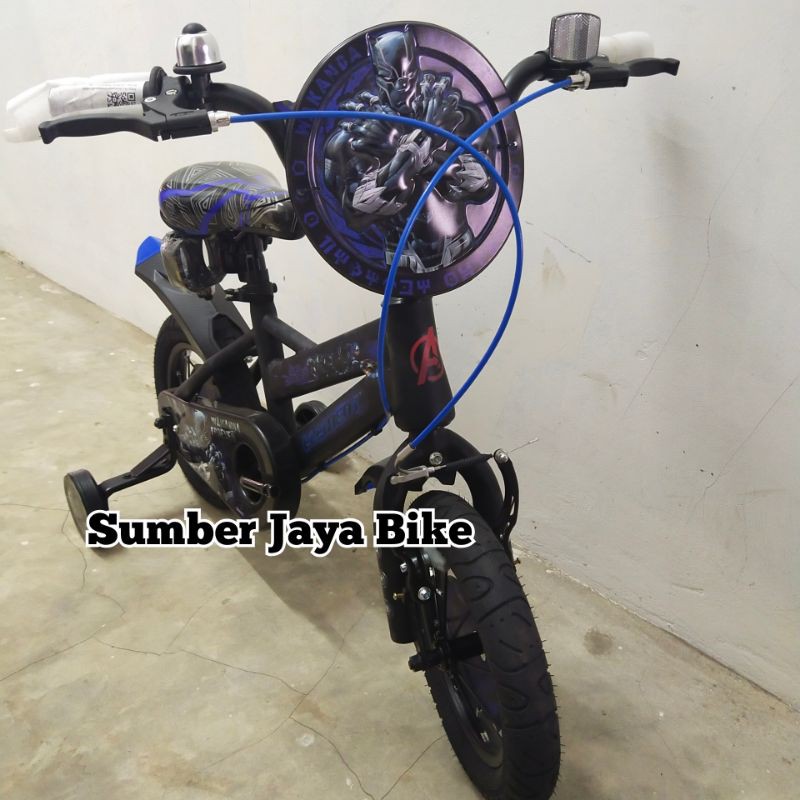 Sepeda Anak BMX 12 Inch Element BLACK PANTHER