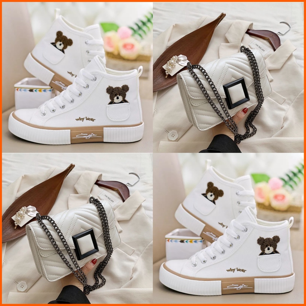 pakets boots bear dan tas keren selempang