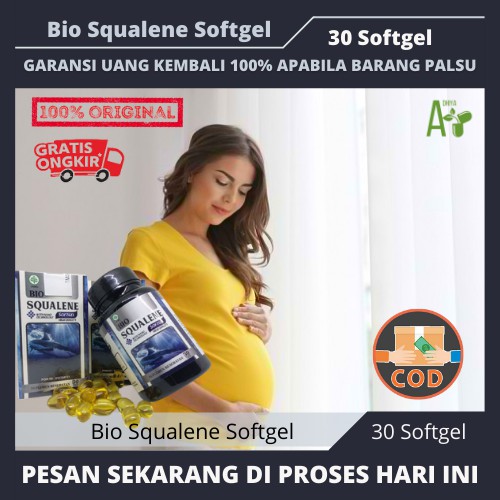 Obat Penguat Kandungan Bumil, Penguat Janin Bagi Ibu Hamil, Penguat Janin Alami Bio Squalene Softgel