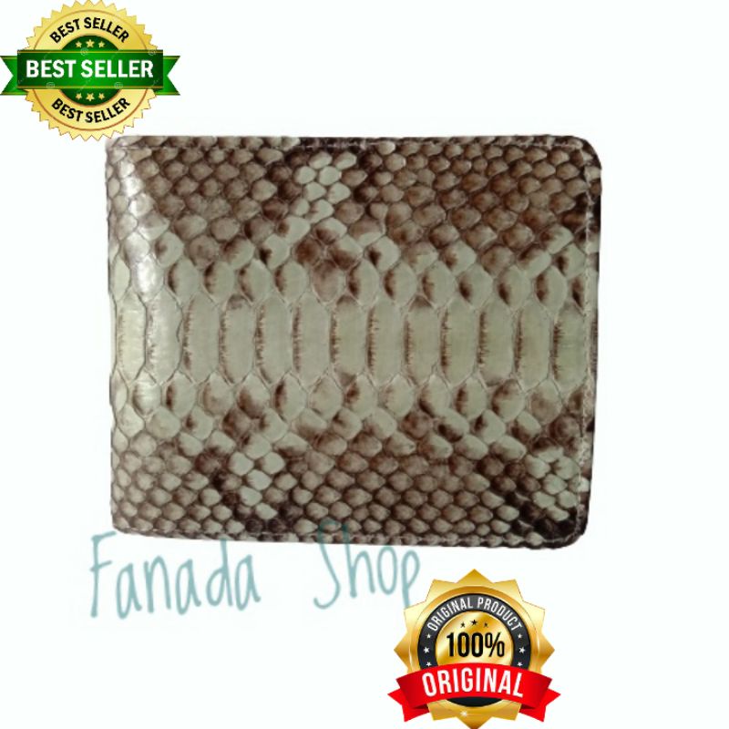 Dompet pria kulit ular Asli  kwalitas eksport dompet kulit original
