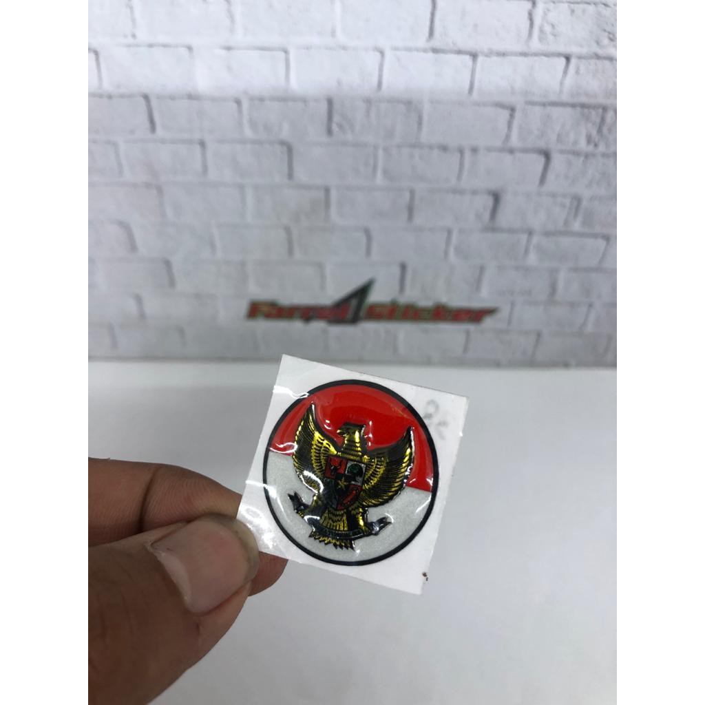 stiker timbul sticker 3D BENDERA GARUDA MINI