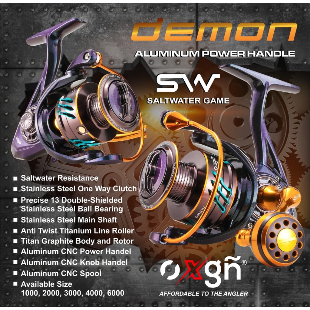 Reel OXGN Demon Salt Water PowerHandel