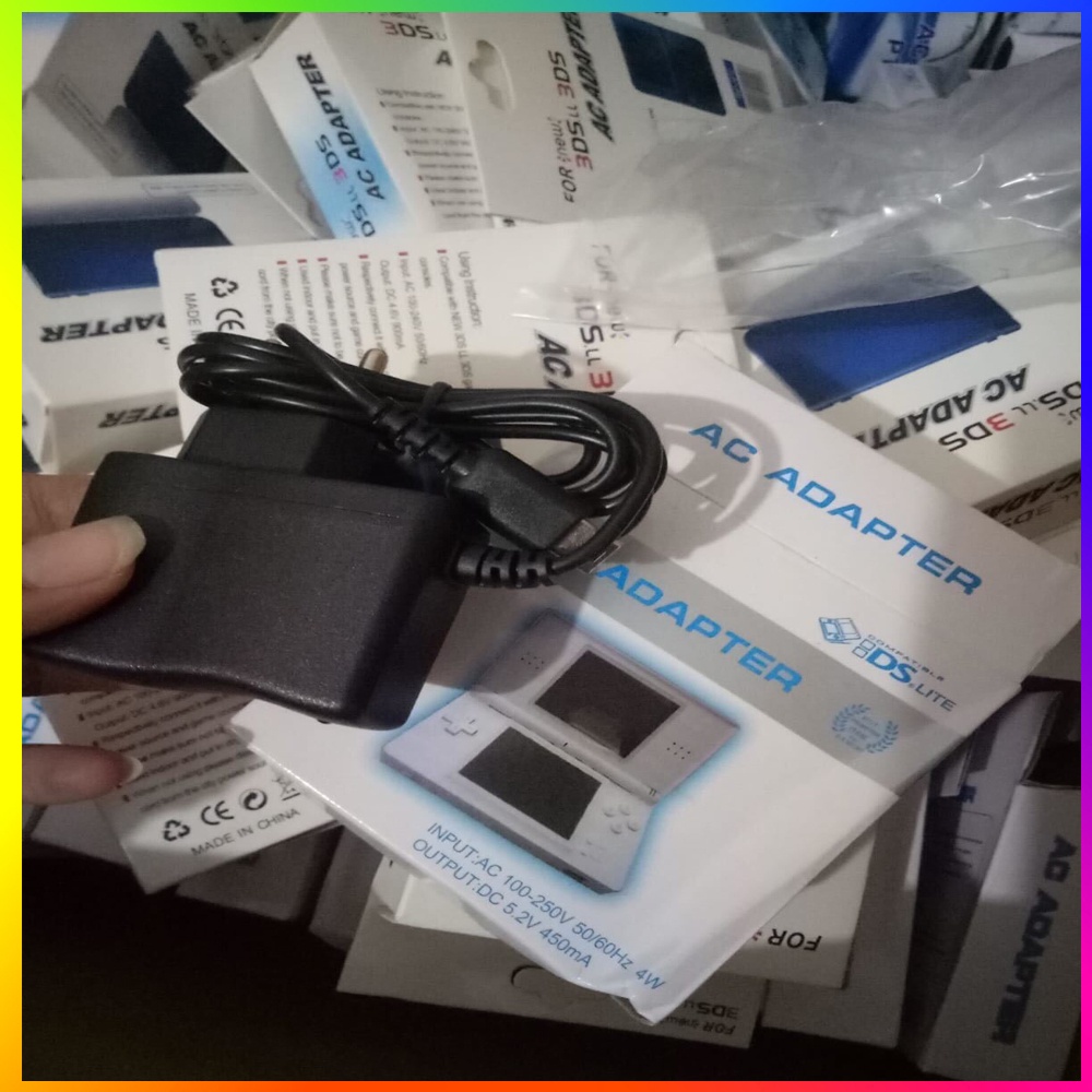 Charger Adaptor Nintendo DS XL Charger NDSi Casan NDS LL Charger 3 DSi 3ds New Charger NDS Lite - Casan Nintendo DS lite - Charger Adaptor DS Lite - NDS Lite 220 Volt Murah