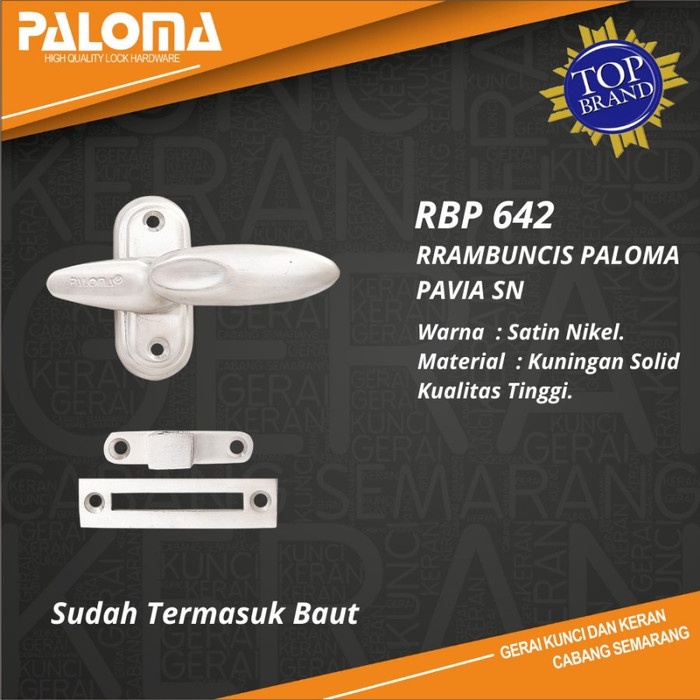 Paloma Kunci Jendela Rambuncis Pavia RBP 641 RBP 642 RBP 644