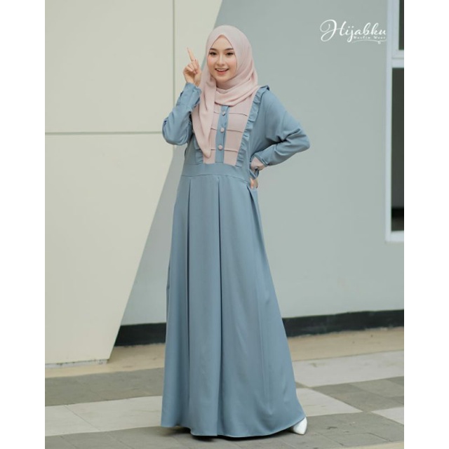 Gamis Alesha dress/ gamis Alesha by ANNASYA FASHION/gamis itycrepe murah