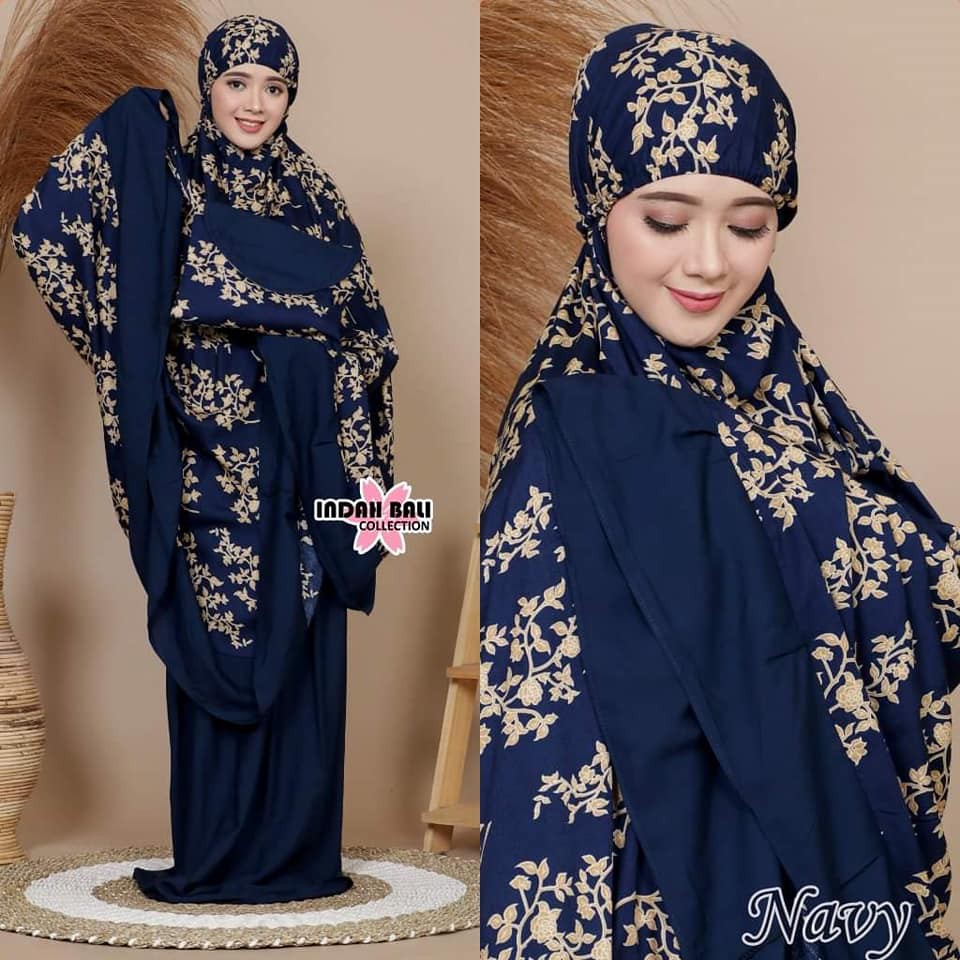 Mukena Bali Seruni motif atas super jumbo