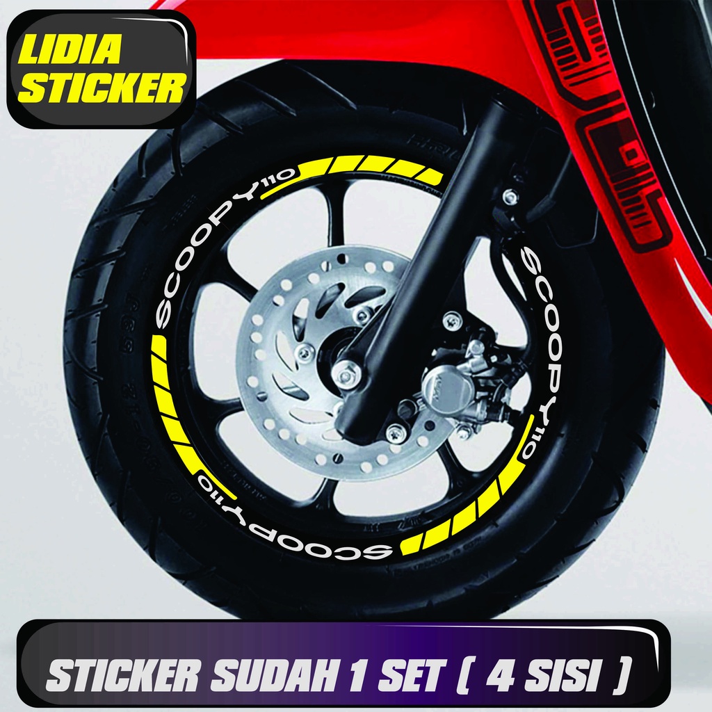 STIKER SCOOPY VELG DONAT MINIMALIS A