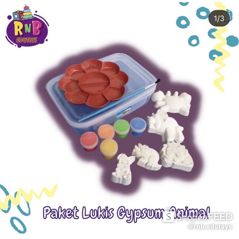 

RnB.Edutoys PAKET MELUKIS GYIPSUM mainan edukasi edukatif anak sensory toys