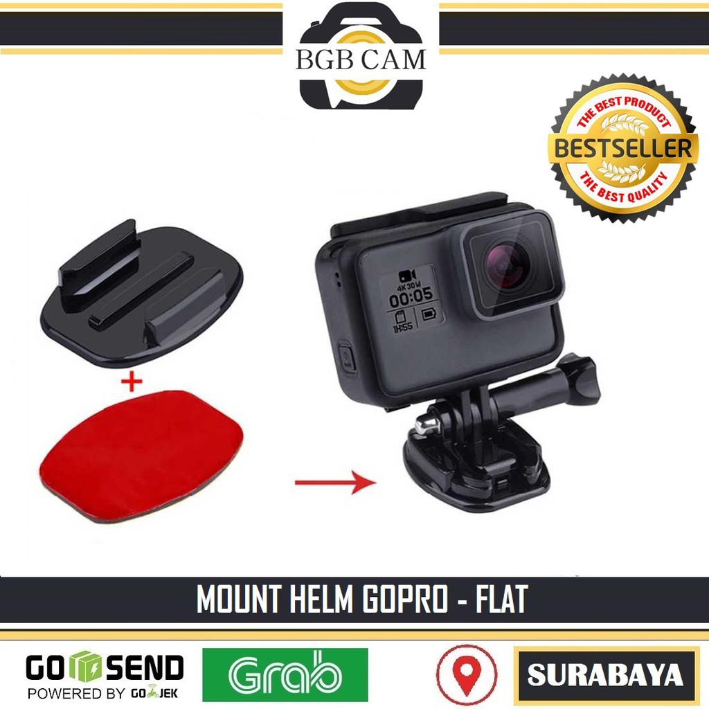 Mounting Helm Gopro Bpro Yi cam dll / Mount Helm Sepeda Motor