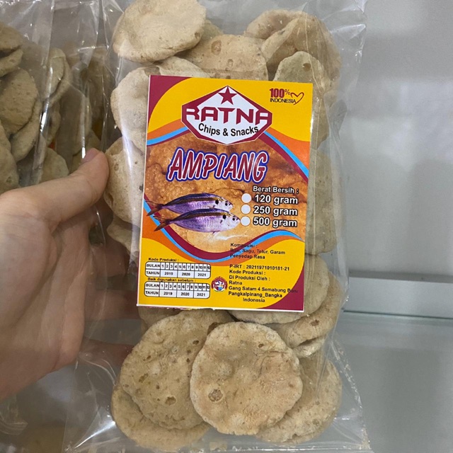 

Empiang Garing Bangka Cap Ratna - Snack Bangka - Cemilan Bangka - Makanan Bangka