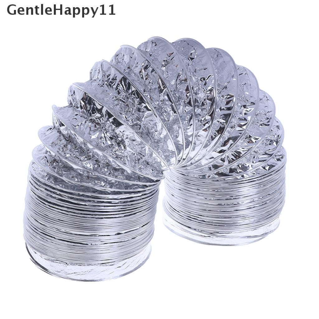 Gentlehappy Pipa Ventilasi Udara Flexible Bahan Aluminum Ukuran 4 &quot;Panjang 1.5M