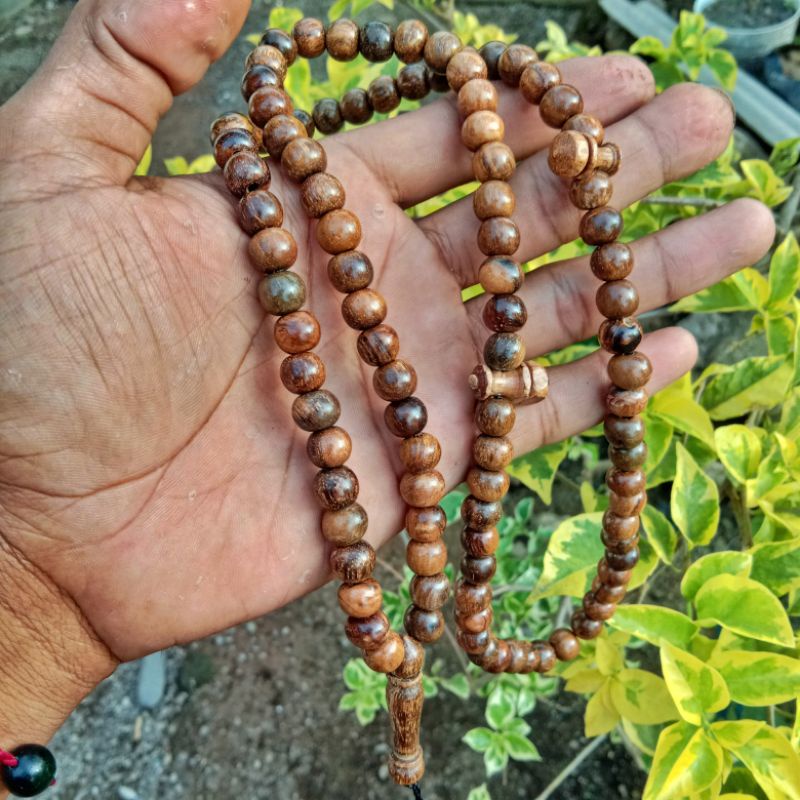 Tasbih Gaharu Asli 8mm / Tasbih Kayu Gaharu Super / Tasbih Gaharu Wangi / Tasbeh Kayu Gaharu