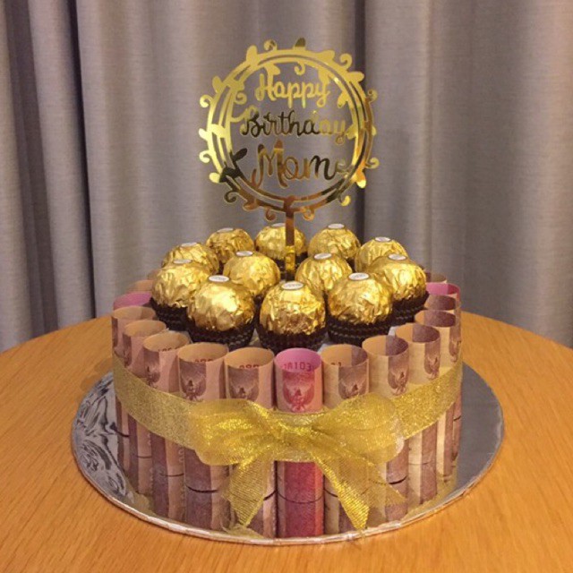 Money cake ferrero cake kue uang kue coklat