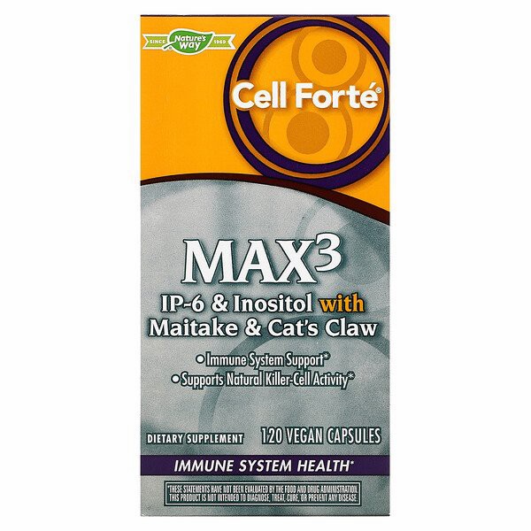 IP-6 INOSITOL Nature's Natures Way Cell Forté MAX3 120 Veg Caps