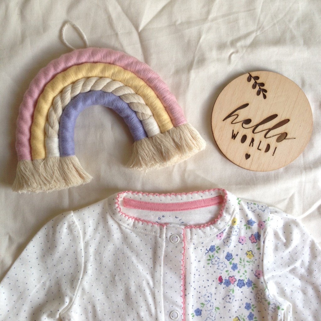 

(READY STOCK) Rainbow Macrame L - Classic Pastel