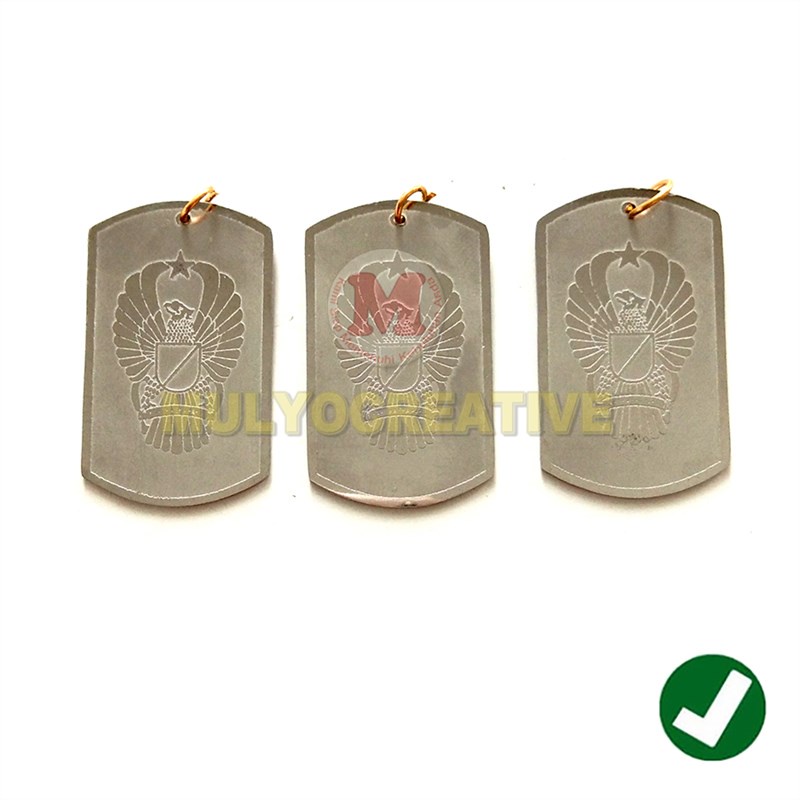 Bandul Kalung Dog Tag - Liontin Kalung Militer Logo TNI AD