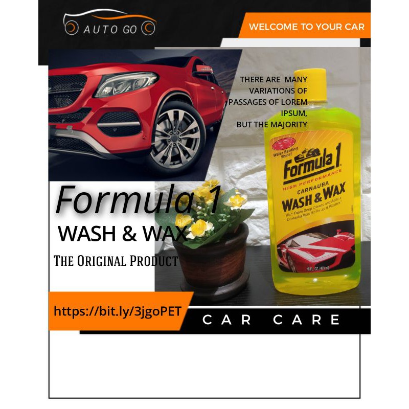 Cairan Shampo Mobil  Wash & Wax original by Formula 1