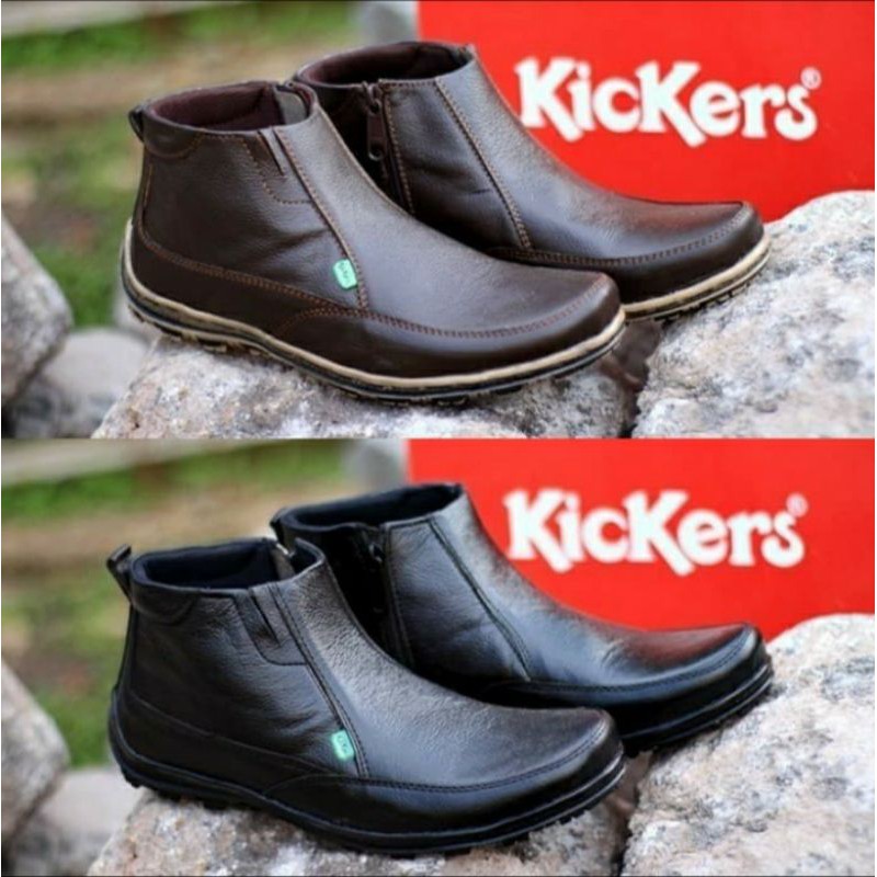 Sepatu Formal Kulit Pria Pantofel Resleting