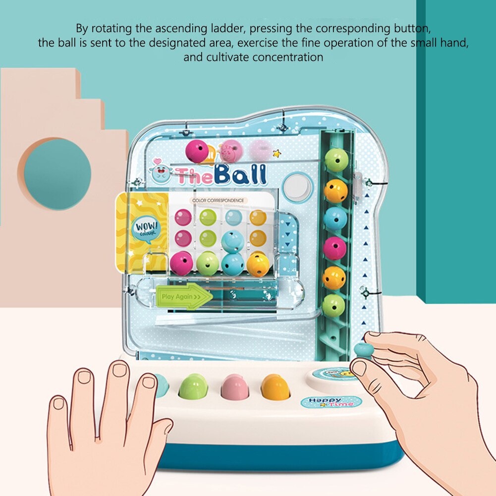 Mainan Edukasi Anak Puzzle Roll The Ball Game Machine