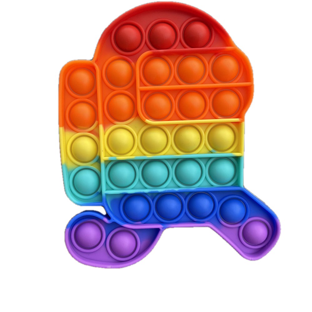 Paling murah !! pop it Pop Its rainbow multicolor Fidget Toy Push bubble Penghilang Stress