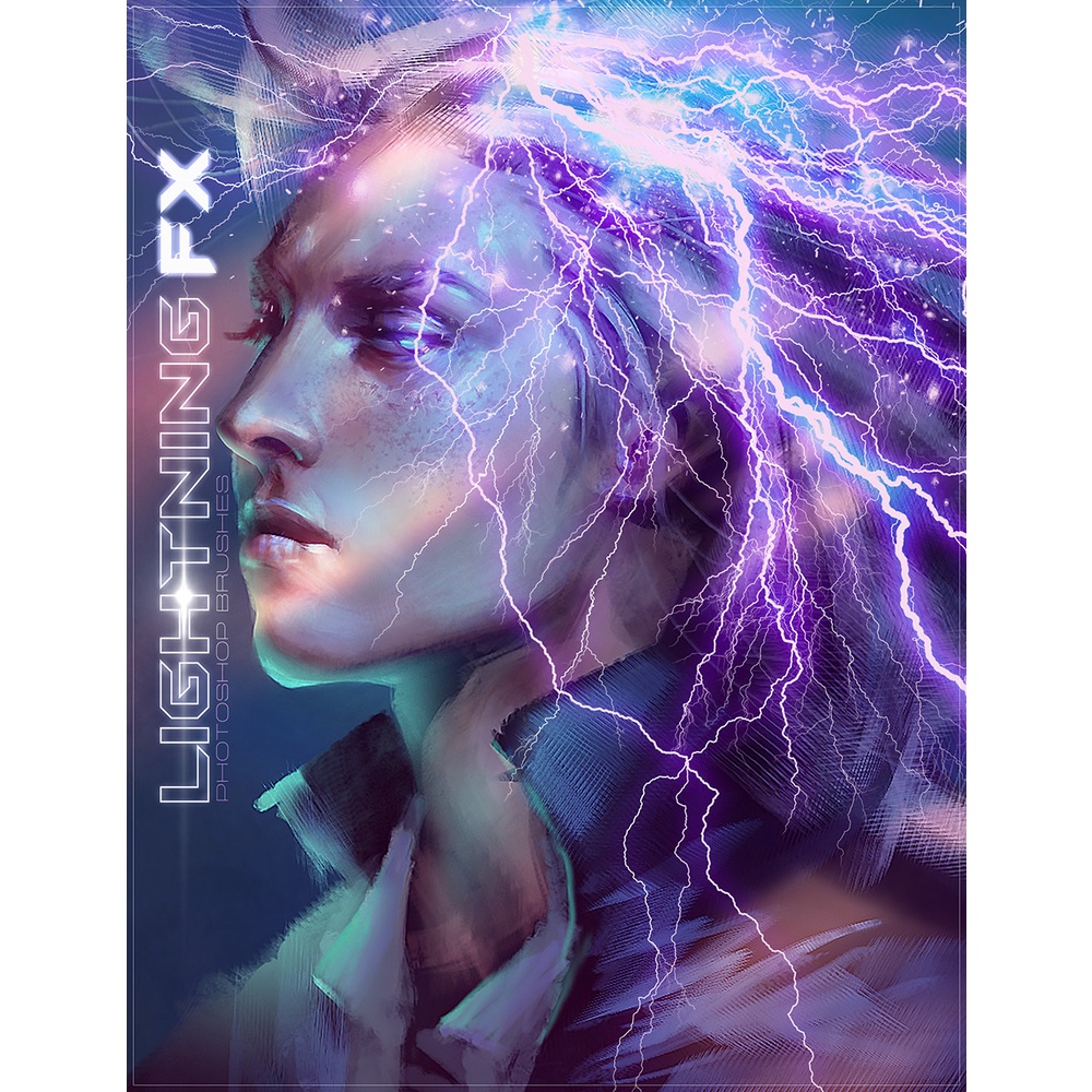 Rons Lightning Fx Brushes - Photoshop Action